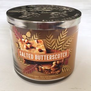 Bath & Body Works 3Wick Candle Salted Butterscotch